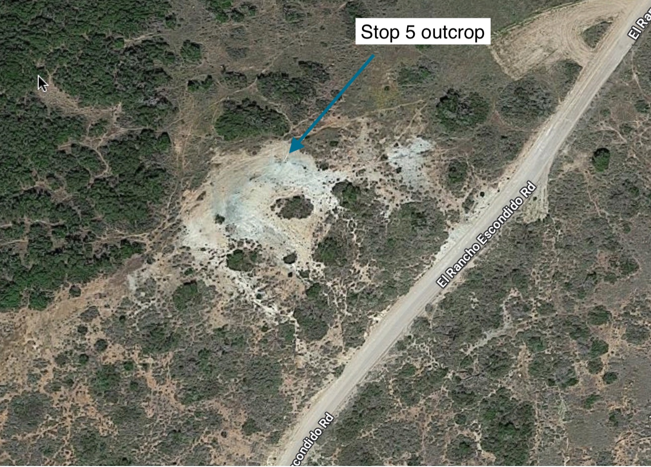 Stop 5 is in the serpentinite unit.