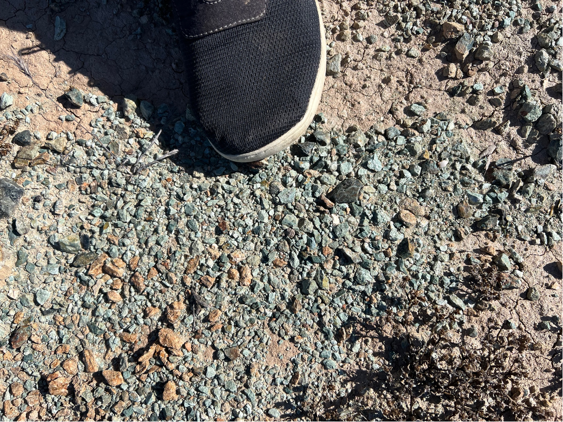 Closeups of heavily weathered serpentinite.