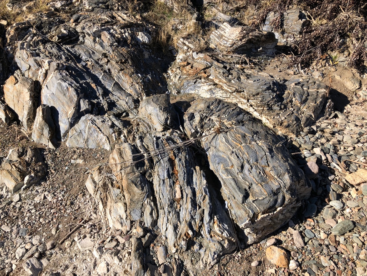 Blueschist exposures in Cottonwood Creek