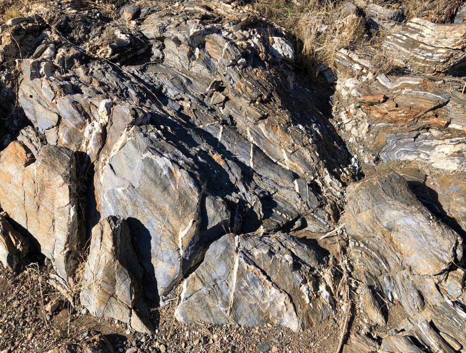 Blueschist exposures in Cottonwood Creek