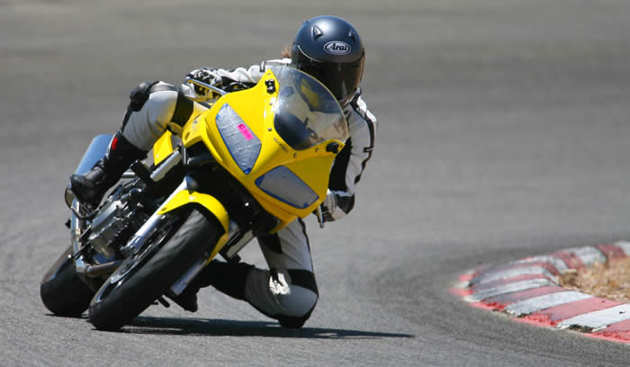 motorcycle on track